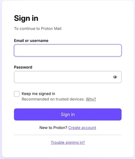 how to whitelist an email in protonmail