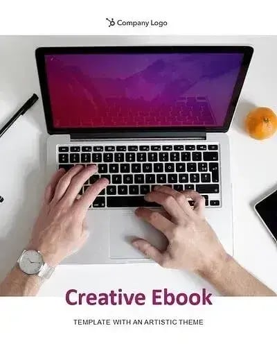 free ebook template, artistic theme