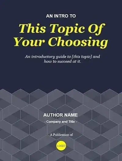 free ebook template, honeycomb
