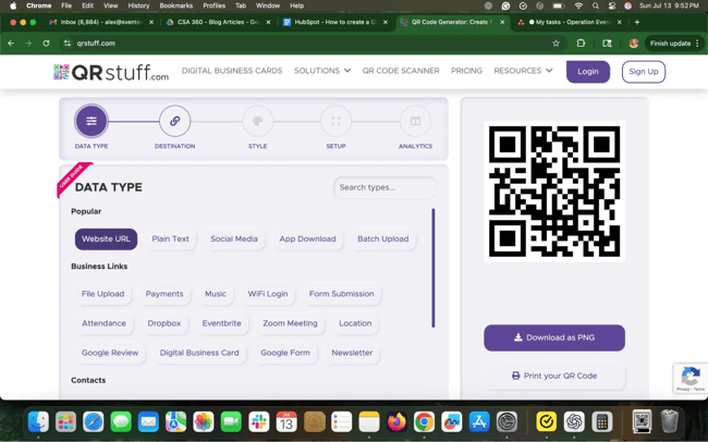 how to create a qr code, qr stuff code generator