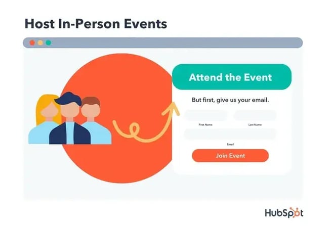 host in-person events