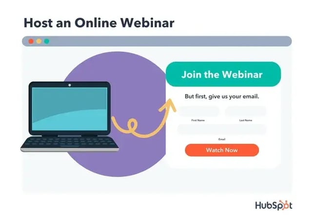 host an online webinar