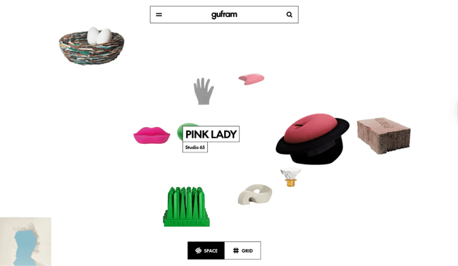 best interactive websites, Gufram