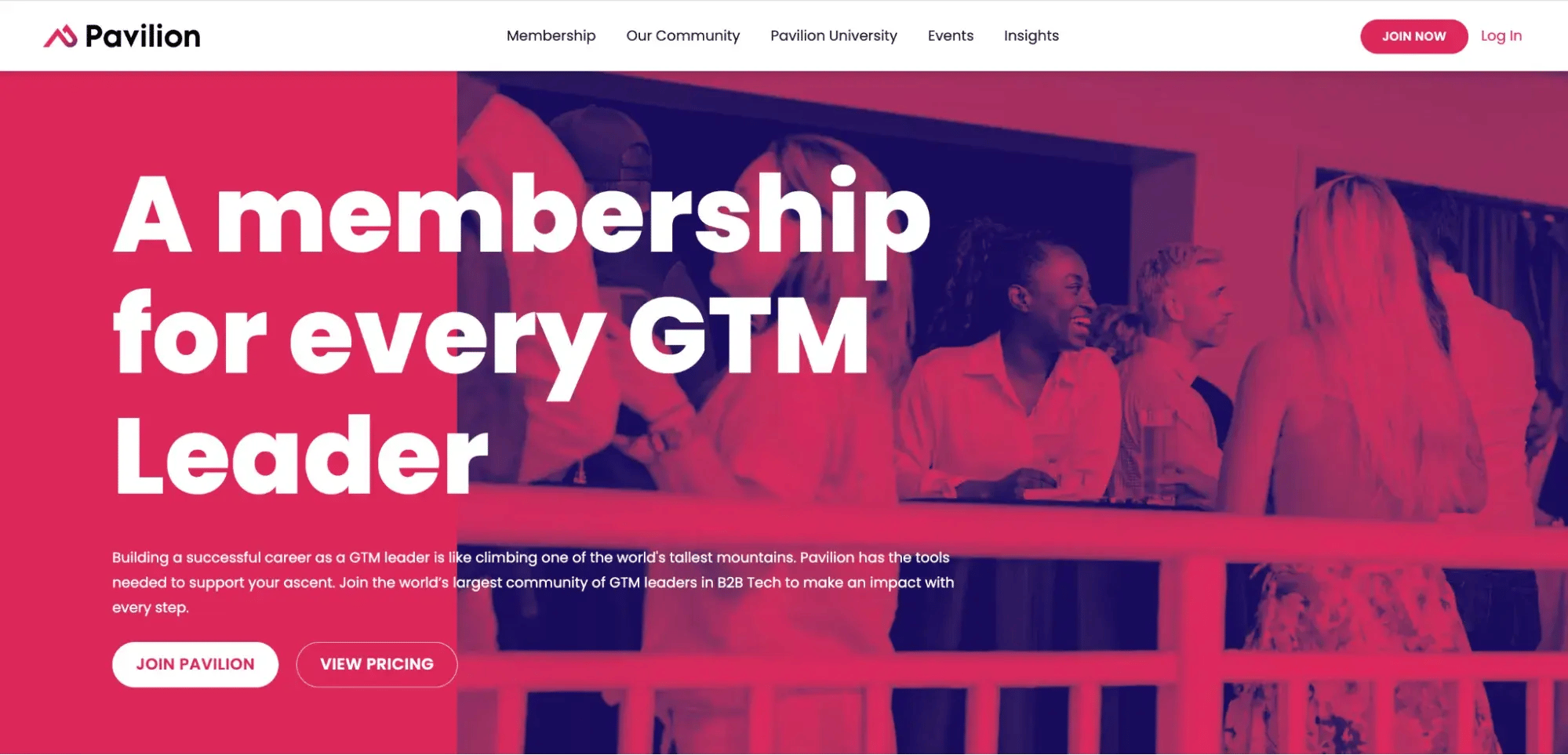 Membership Landing Page, Pavilion