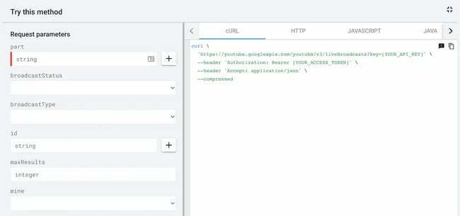 youtube api sandbox environment