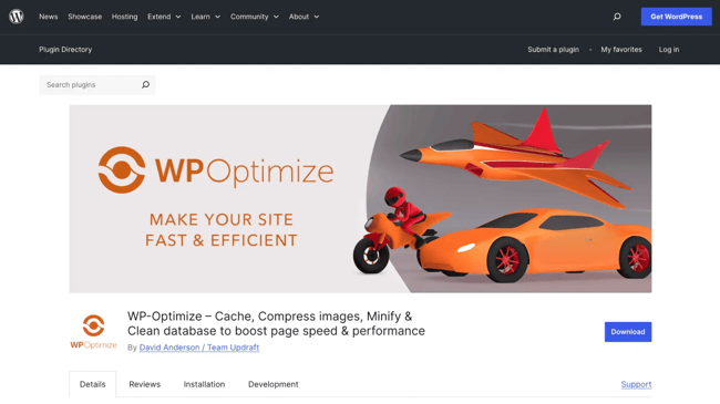 gzip compression: wp optimize