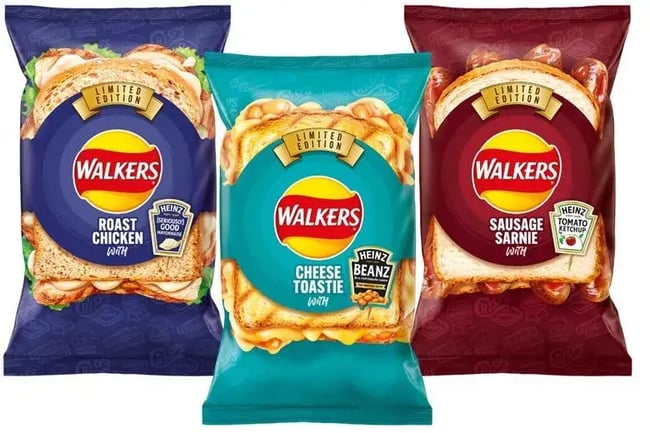 Walkers x Heinz co-branding 