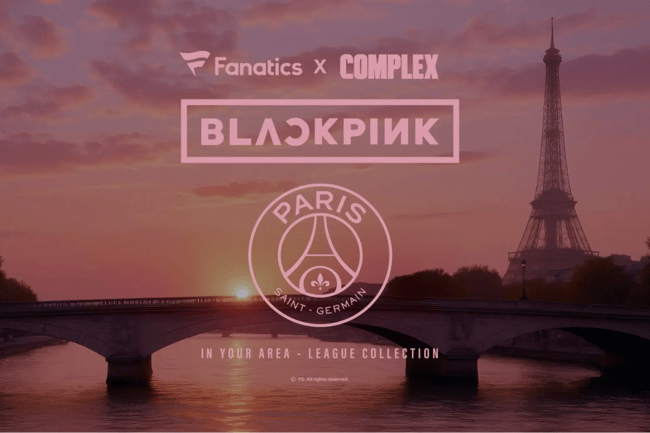 blackpink & fanatics + complex + psg co-branding