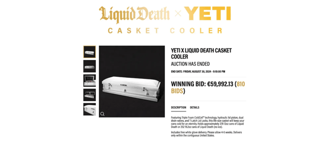 liquid death x yeti co-branding