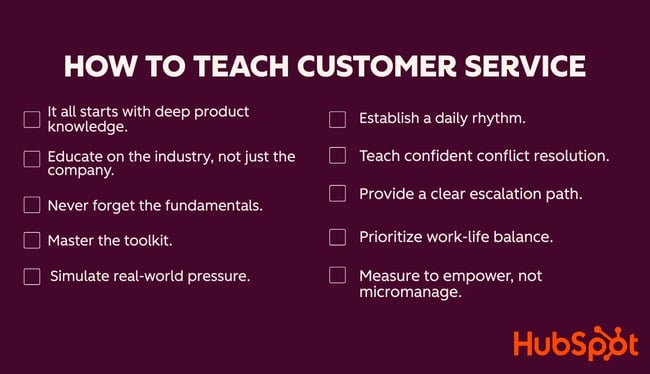 how to teach customer service