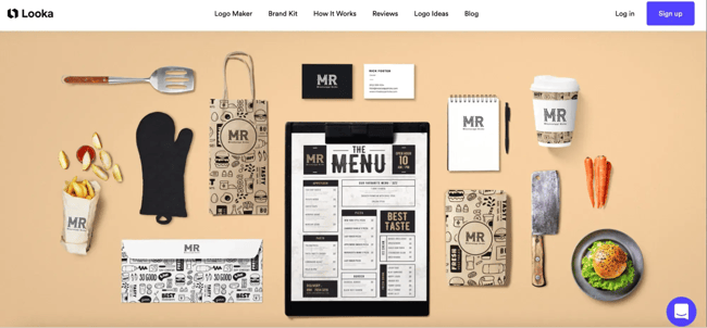logo design tools: looka