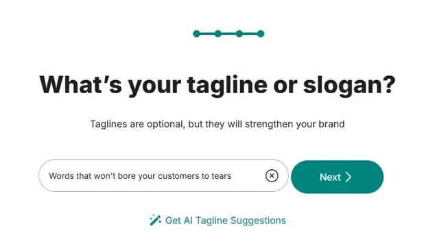 adding a tagline in zoviz