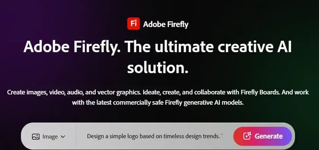 tool to make logo, adobe firefly