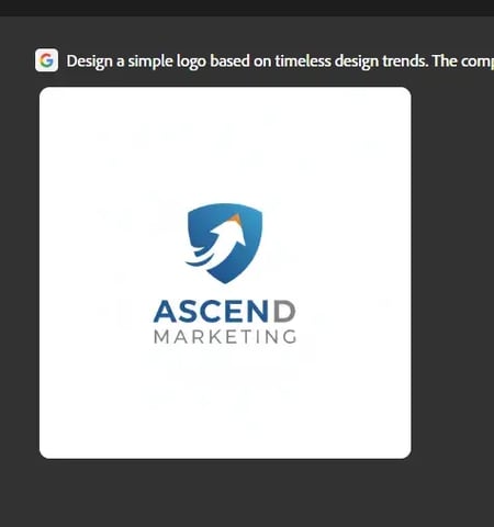 a logo example created using adobe firefly