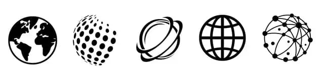 variations on generic globe logos