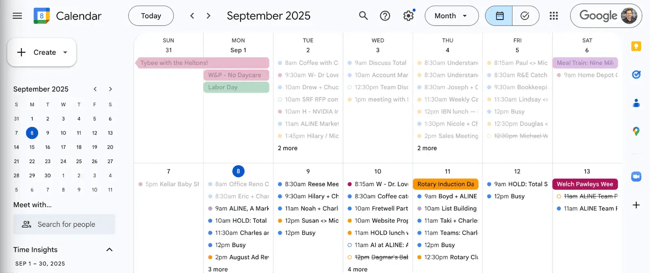 how to find a meeting time with google calendar, log in to view calendar