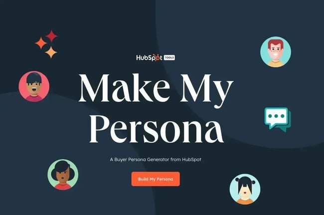 HubSpot's make my persona tool