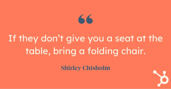 funny sales motivational quotes example from shirley chisolm