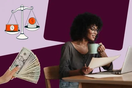 woman looking up saas metrics
