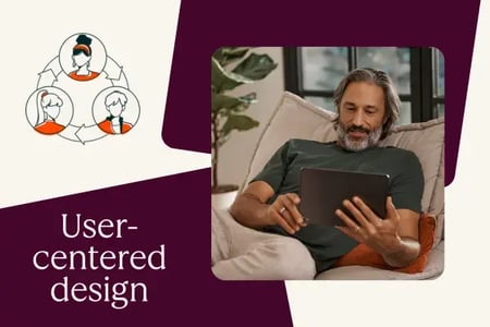 man looking up user-centered design