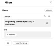 Originating channel type