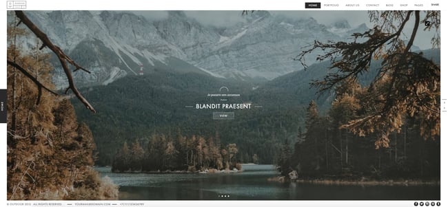 creative wordpress themes: Outdoor