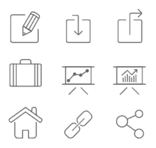 Outline free icon set