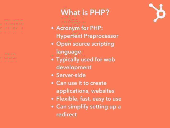 PHP redirect: What is PHP? 