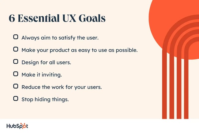 ux goals, six helpful tips