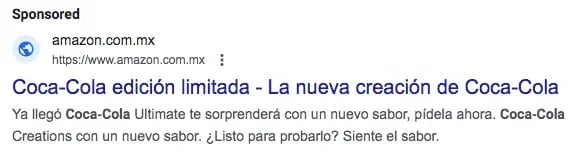 PPC Landing Page Examples, cocacola