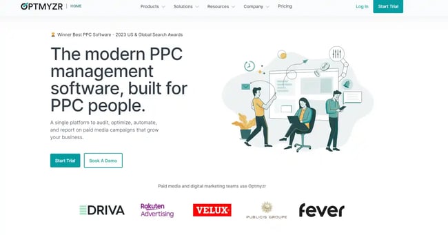 PPC Management Tools, optmyzr