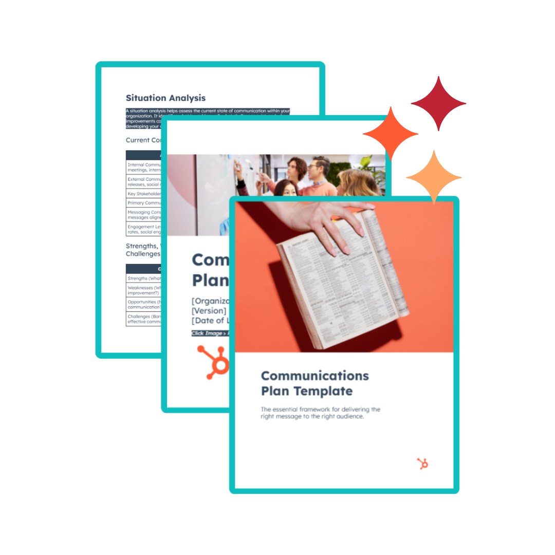 HubSpot's Free Communication Plan Template