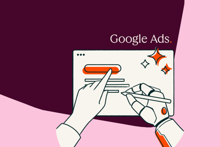 Mensch und KI arbeiten symbolisch an einer Google Ad