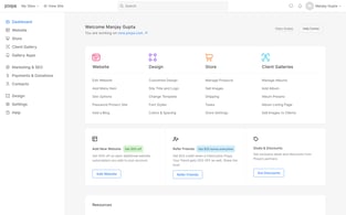 Pixpa-Studio-Dashboard