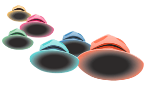 Plantilla de los 6 sombreros para pensar