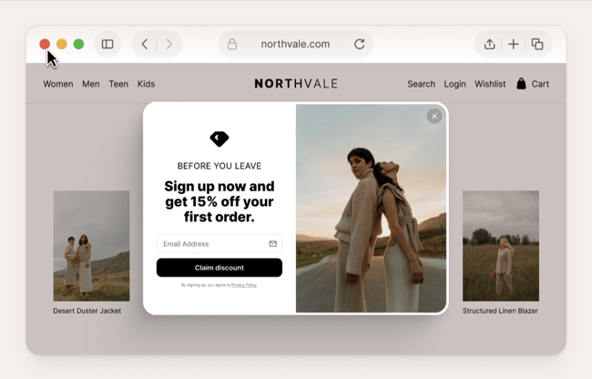 Popupsmart call to action tool examples