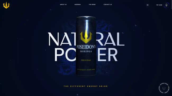 Poseidons Moringa dynamic website examples