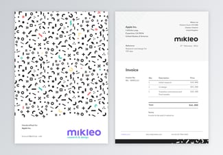 Invoice Design Templates and Examples: Fabio Basile Invoice