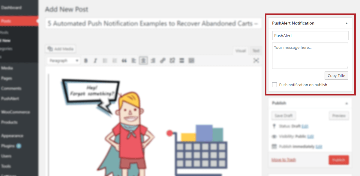 PushAlert plugin adding web push notification to your WordPress site