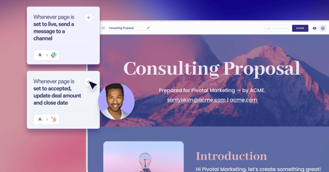 Qwilr Consulting Proposal