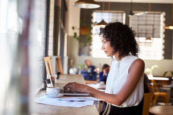 woman creating rfp template for project