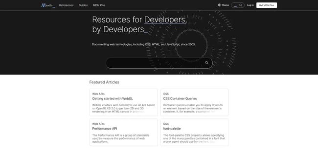 Resources for Developers Website