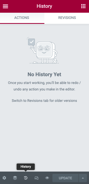 elementor wordpress: How to use Elementor with WordPress  Revision History section in Elementor dashboard
