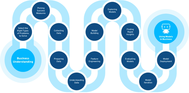 Roadmap of tasks that a citizen data scientic would perform