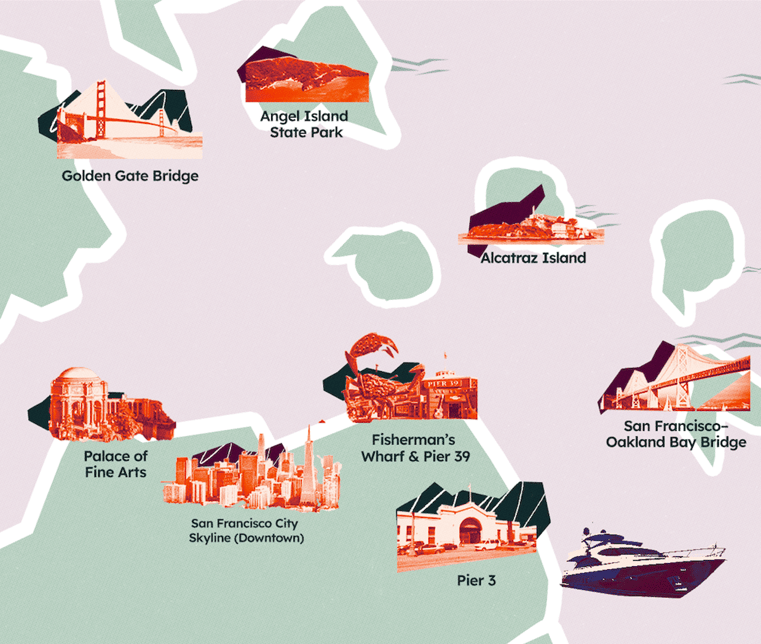 SF Boat Cruise Map