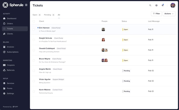 SPP Support Ticketing