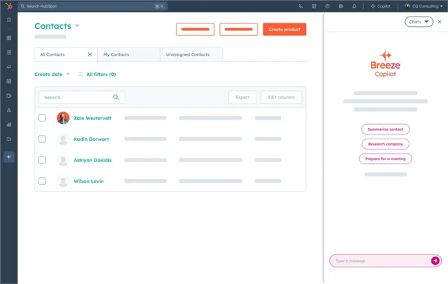 HubSpot's ChatSpot now available in Breeze Copilot