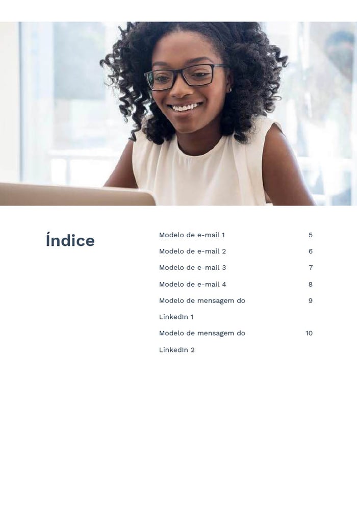 Modelo de cadencia de vendas - índice
