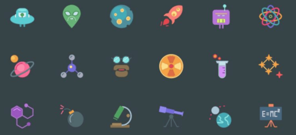 Science free icon set