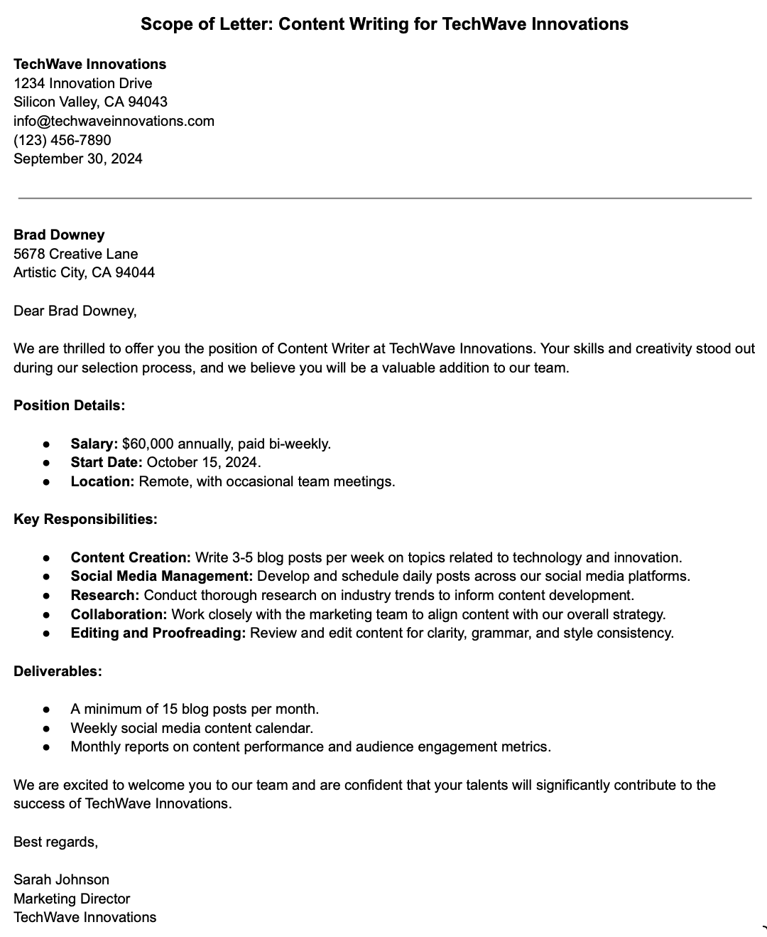 Scope Writing Examples Writing a Scope of Work: Steps, Templates, and Real-World Examples